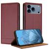 For iPhone 17 Pro Max Case L-Shaped Grid Pattern Leather Stand Phone Cover with Card Slots