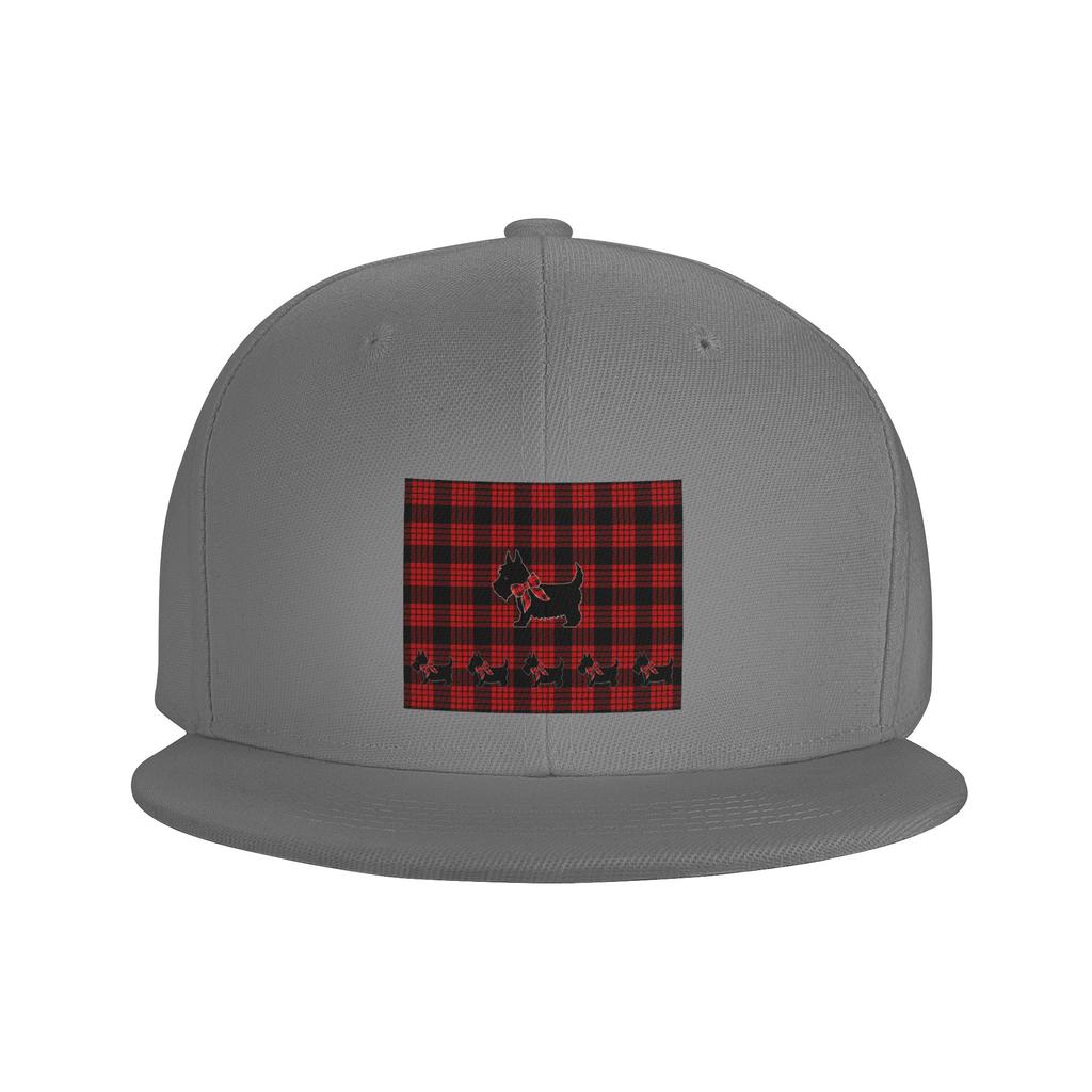 Black Scottie Dog Plaid Tartan Scottish Terrier LoverBaseball Caps Snapback Baseball Hats Casual Casquette Outdoor Unisex