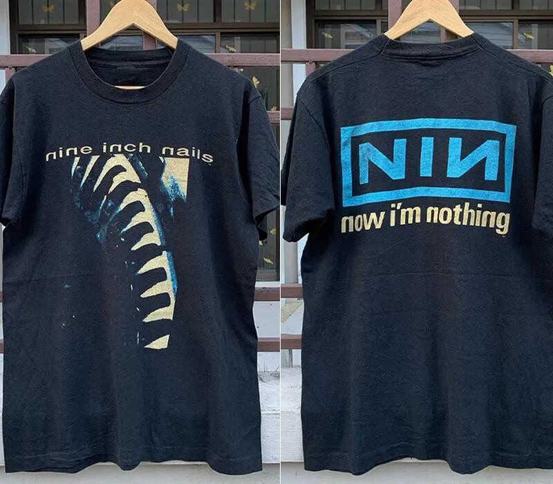 

Nine Inch Nails NIN 2 side black T shirt 90s Unisex Unisex T-Shirt XXXXL