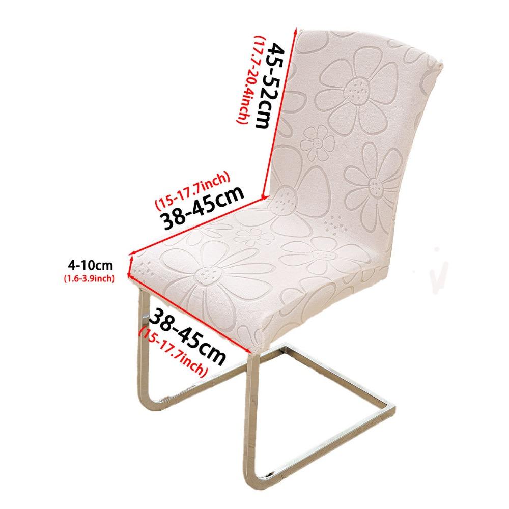

Anti-slip Jacquard Chair Cover Thickened Dining Chair Cover Fashion Chair Protector Living Room бежевый