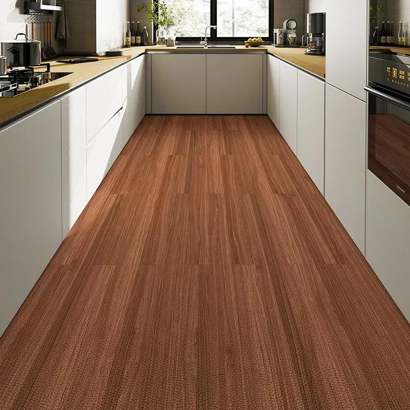 Kitchen Carpet Home Decoration Marble Pattern Floor Mat Large Area Non-slip Rug Oil-proof and Waterproof