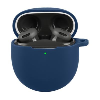 For Google Pixel Buds 2a Silicone Case Wireless Earbuds Protective Cover with Anti-Lost Buckle