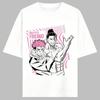 Jujutsu Kaisen Itadori Yuji Unisex Pure Cotton Tshirt 2026 Summer Anime Print Round Neck Casual Parentchild Short Sleeved Top