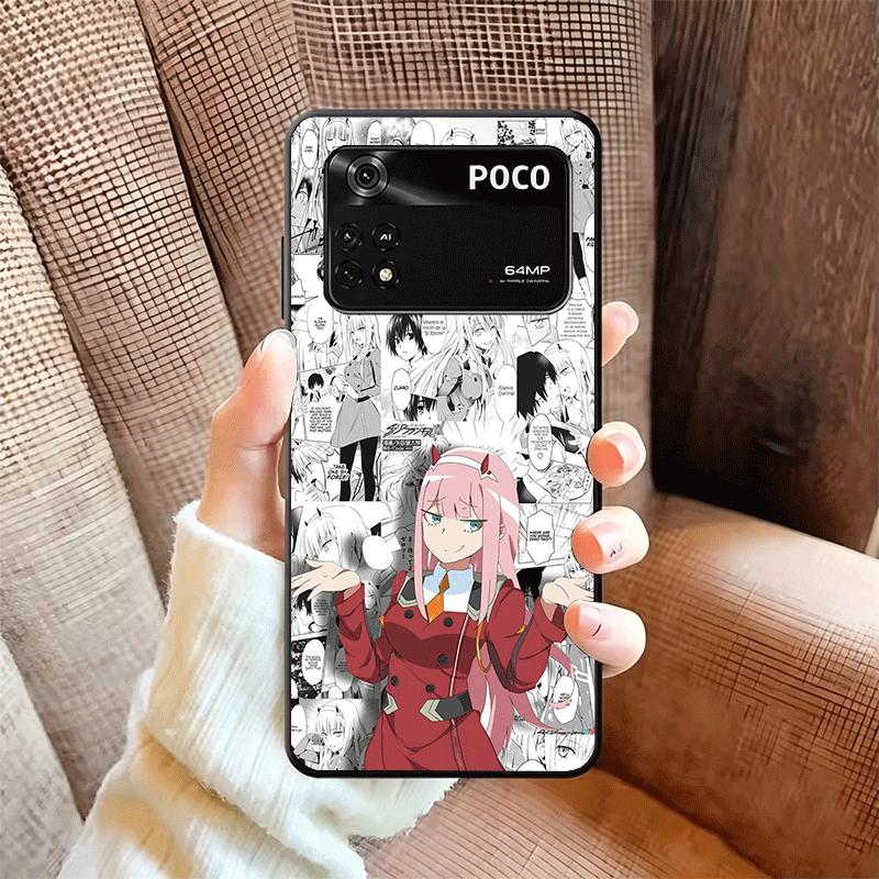 Liebling Zero Two 02 Anime Weiche Handyhülle für Xiaomi Poco X5 X6 X7 X8 Pro Max X3 F7 F8 Ultra M8 M7 M6 M5 Redmi 15 15C 14C 13C 12