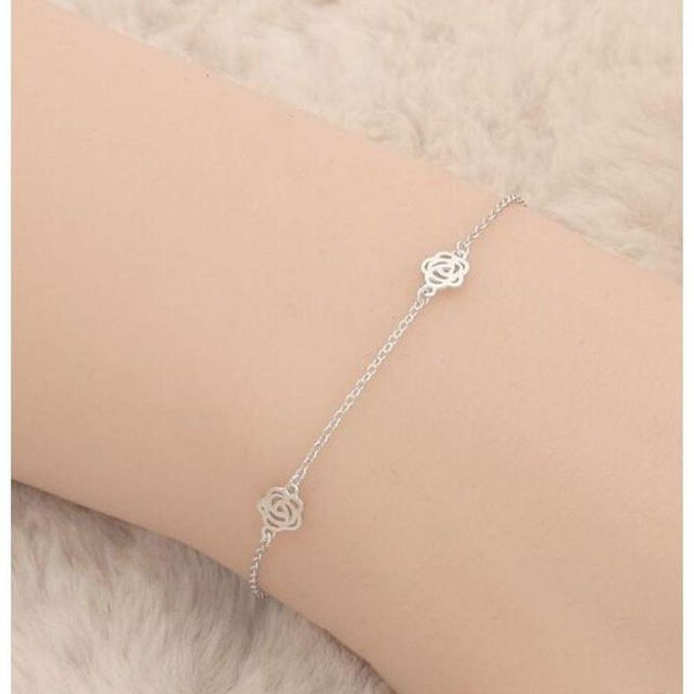 

(Made in Korea) Cubic Rose Gold Bracelet (925)
