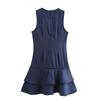 Jnleaog Autumn New Women's Clothing Fashion Style Stylish In Stock Asymmetric Ruffles Waist-Tight Dress