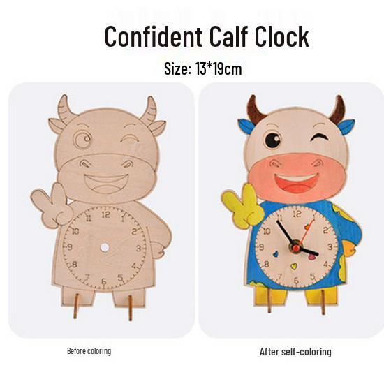 DIY Creative Clock Model Kit for Primary School Students - Time Learning Aid