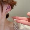 Pearl Tulip Flower Earrings Women Girl Simple Cute Pastoral Style Stud Earrings Casual Accessory Jewelry Gifts
