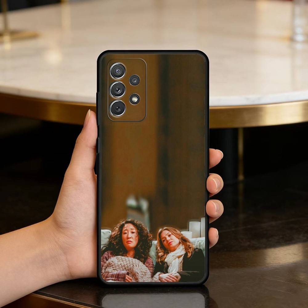 G-GreysS A-Anatomy-Y Soft Silicone Black Cover Phone Case For Samsung Galaxy A73,A72,A71,A70,A53,A52,A51