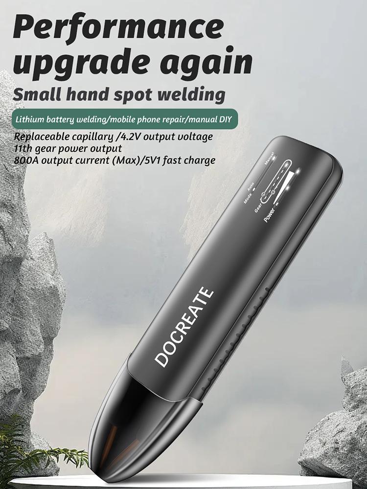 Battery Spot Welder 11 Gear Adjustable Automatic Manual Modes Battery Spot Welding Machine Spot Welding Tool for 18650 Battery