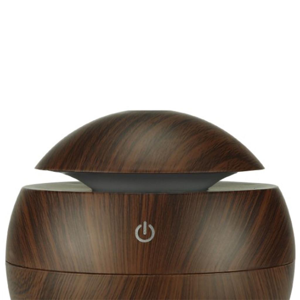 Ustrasound Humidifier 130ML Deep Wood Grain Mini USB Humidifier for Bedroom Office Hotel 2W