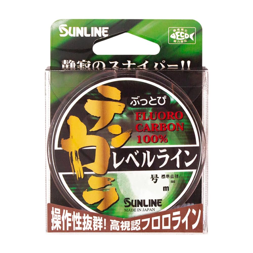 SUNLINE Леска Флюорокарбоновая Buttobi Tenkara Ровная Леска 30м Ярко-Оранжевая 4.5