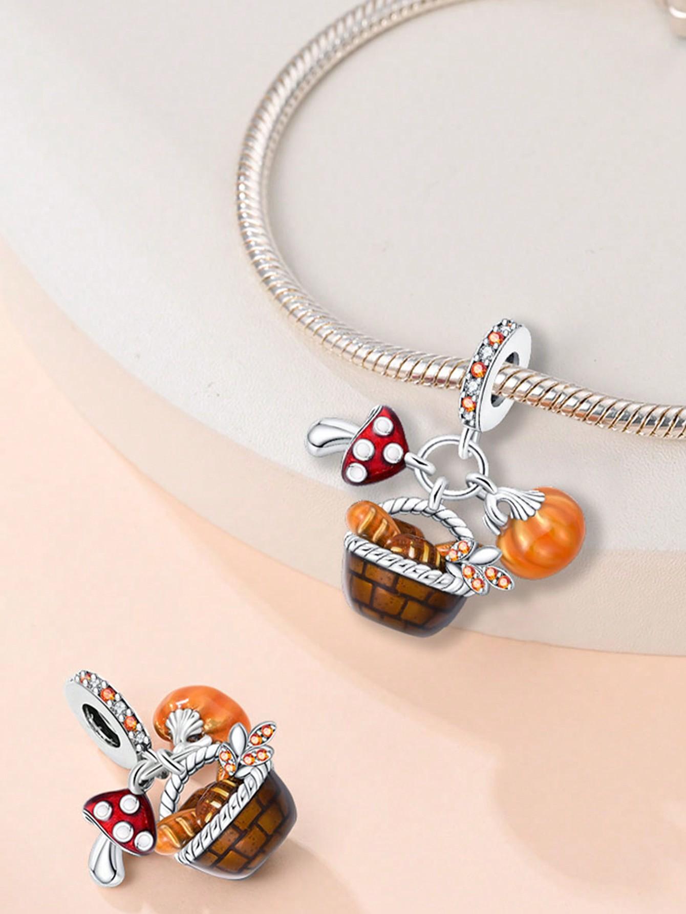 

Copper Metal Colors Autumn Maple Leaves Sunflowers Bead Components Charm Bead Component Pendant Bead Component Designed For Authentic Original