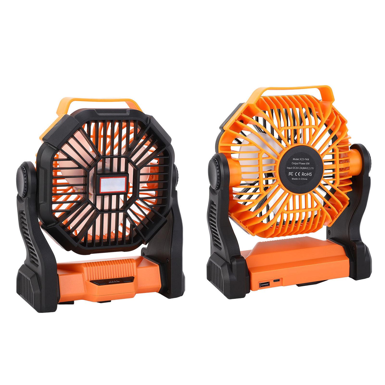 Camping Fan with LED Lantern Multifunction 8000mAh Portable Outdoor Camping Fan Power Bank for Camping Fishing Outage