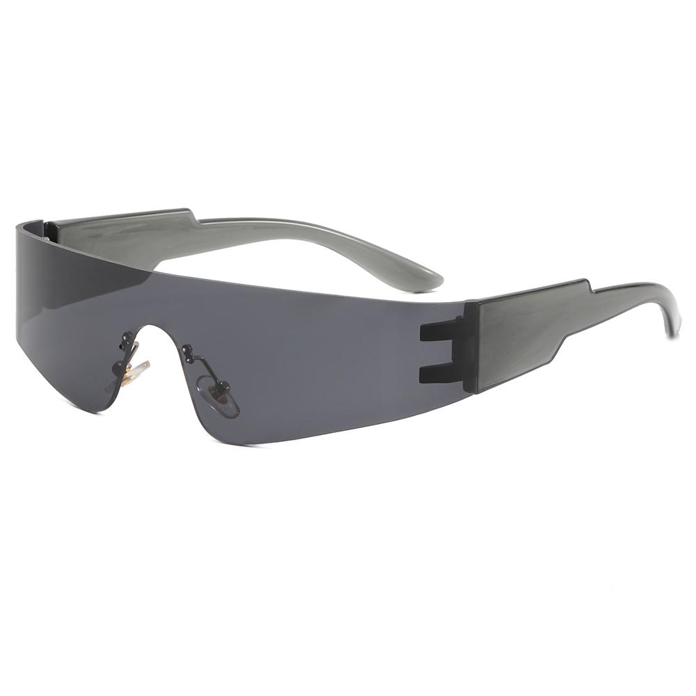Superhot Eyewear 20645 New One Piece Lens Women Sunglasses Oversized Rimless Fashion Sport Wrap Around Future Sunglasses