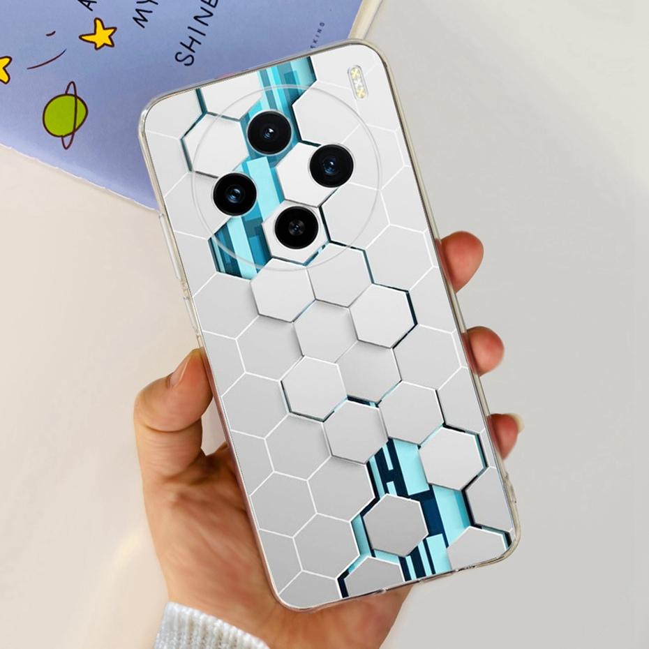 For Vivo X100 / X100 Pro Fashion Dragon Metal Pattern Case Cover For VivoX100 X 100pro 5G Soft Silicone TPU Phone Cases