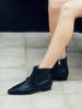 Komorebi Museum Slim Toe Shape Ankle Boots I Km409