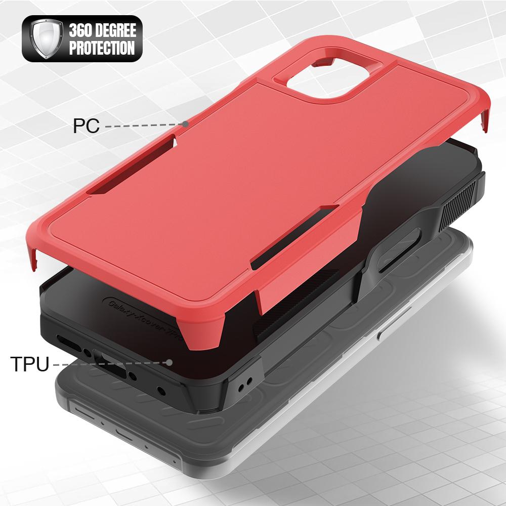 For Samsung Galaxy XCover7 Pro Case 2 in 1 PC + TPU Shockproof Phone Cover
