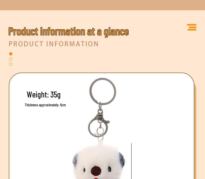 Cute Cartoon Sea Otter Plush Keychain Pendant Doll Charm - Couple Gift