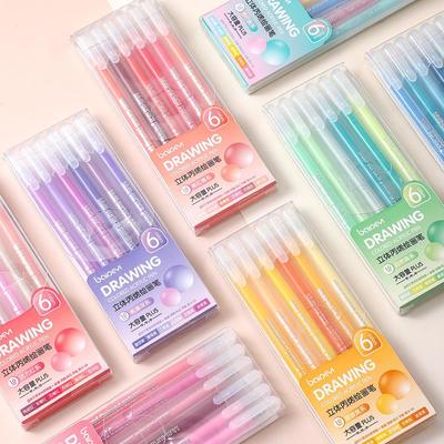 Rainbow Acrylic Highlighter Pens - No Bleed, Ideal for Children's Drawing & Journaling