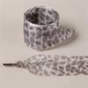 1 Pair Leopard Print Sheer Gauze Shoe Laces for Women Casual Shoes Sneakers 4CM Width Decorative Shoelaces Shoestrings