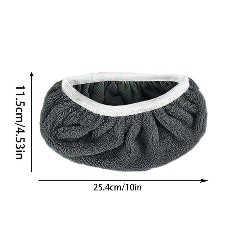 Thickened Elastic Band Flat Mop Cloth Microfiber Replacement Rotary Mop Cleaning Pad for Bathroom Kitchen Home Cleaning Tool