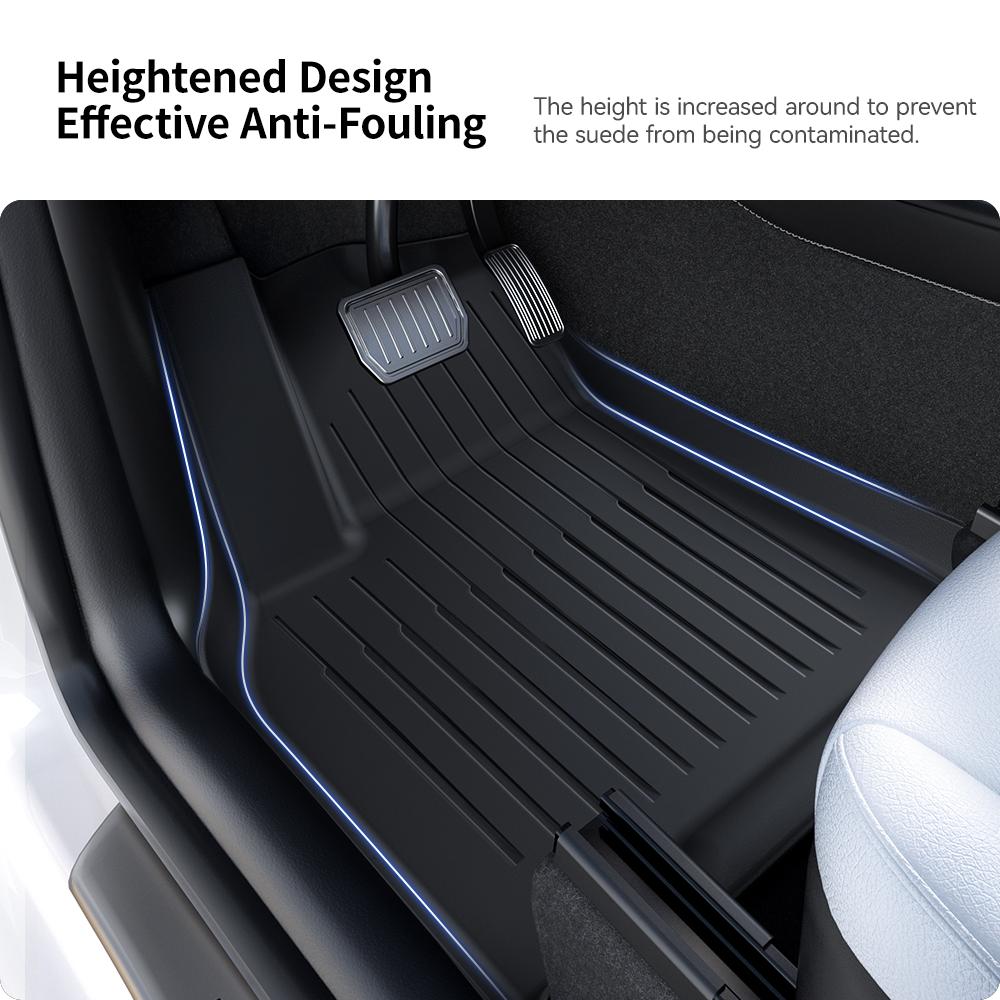 YZ TPE Car Floor Mats for Tesla Model Y Juniper 2025 2026 Luggage Mat Set Four Seasons Waterproof Anti-slip Trunk Mat