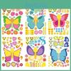 Cute Style Colorful Butterfly Children's Cartoon Parent-child Interactive Puzzle Diy Face Stickers