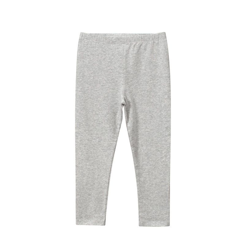 27home Early Autumn Rubber Band Mid-Waist Ankle-Length Pants Thin Light Gray 140 cm