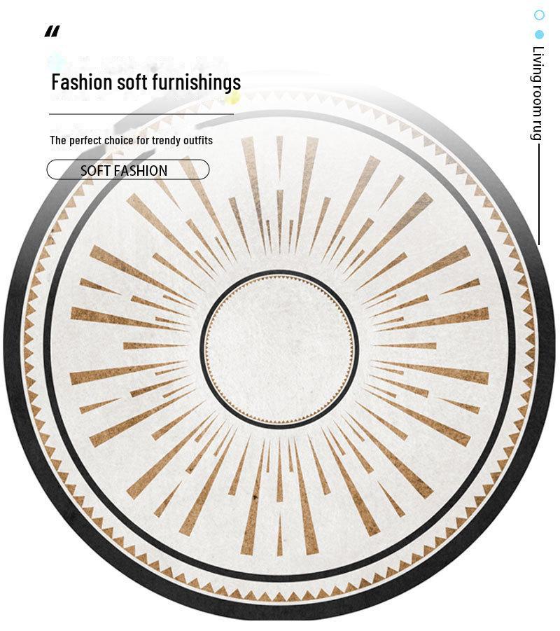 Modern Suni Kürk İnek Derisi Tarzı Yuvarlak Halı Oturma Odaları ve Yatak Odaları için