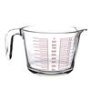 Yousheng Glass Measuring Cup with Handle 500/1000ml Heat-Resistant Pouring Spout Liquid Measurement Tool Easy-Pour Spout Cooking Utensil for Milk Eggs