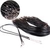 10 Stück Handgefertigte geflochtene Seil Halsketten & Anhänger-Zubehör Hummerverschluss Schnur 1,5 mm/2 mm