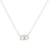Simple rhinestone love buckle pendant necklace cold style hip hop earth cool accessories tide sweater chain trend Europe and the United States