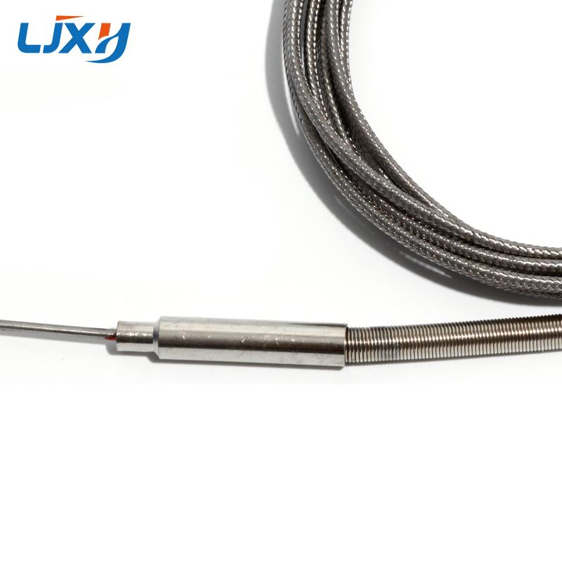 LJXH 1mm Diameter Probe K-Type Thermocouple 2-wires Temperature Sensors 2-Terminals 1m/2m/3m/4m/5m Thermocouple