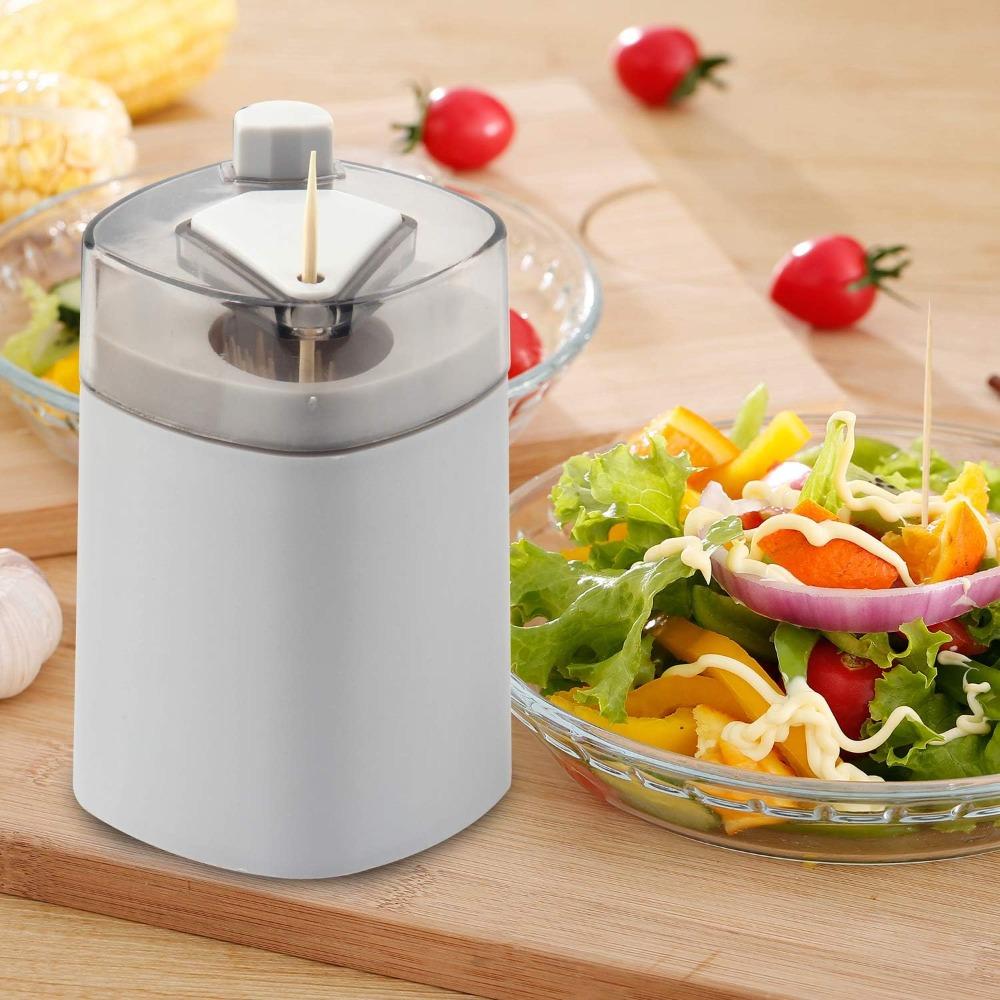 Portable Automatic Toothpick Dispenser Pop-Up Tooth Picks Container  for Kitchen Restaurant
