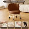 Children's Rotating Stool with Backrest and Silent Wheels