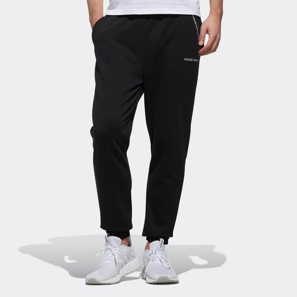 Adidas Neo Logo Comfortable Breathable Casual Sports Pants Men Bottoms Black DZ7581
