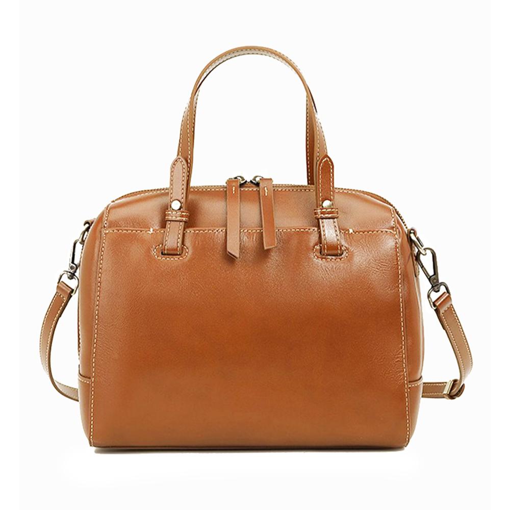 

Zency Genuine Leather Designer Handbag For Women светло-коричневого