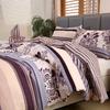 3pcs Polyester Printed Floral Soft Skin-Friendly Quilt Cover Three-Piece Set (One Quilt Cover Plus Two Pillowcases) Suitable