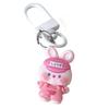 Cute Cartoon An imal Keychain Resin Charm Creative Friendship Keyring Perfect Gift For Friend And Couples