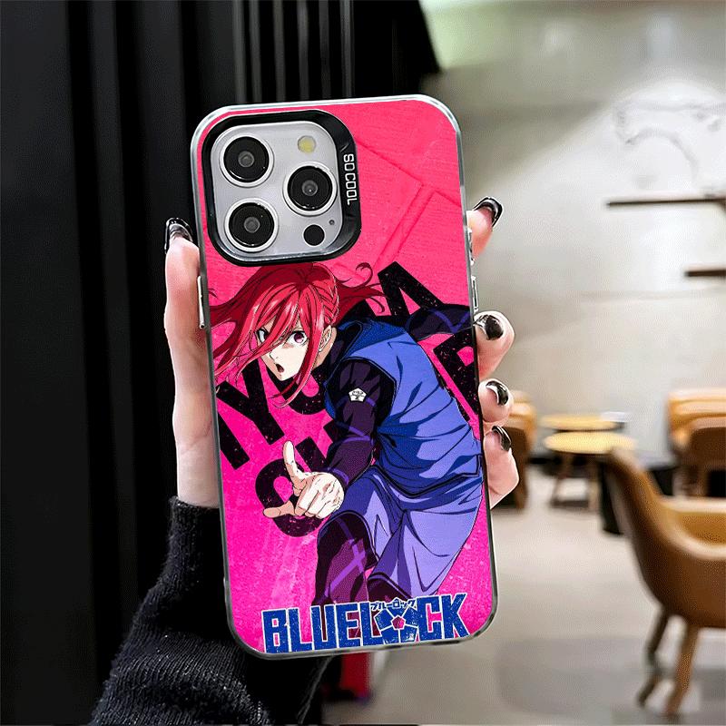 

Blue L-Lock Chigiri Hyoma Shockproof Phone Case for iPhone 17 Air 16 16E 15 Pro Max 14 Plus 13 Mini 12 Back Cover Anti Fall Fund iPhone 17 Pro
