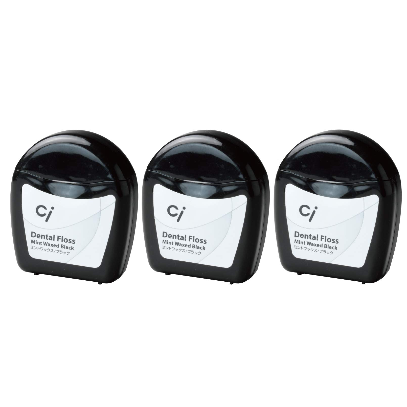 ci Floss Mint Wax Black 50m 3-Pack
