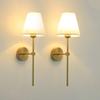 E27 American fabric wall lamp simple hotel room interior decor lighting living room corridor aisle bedroom bedside wall light