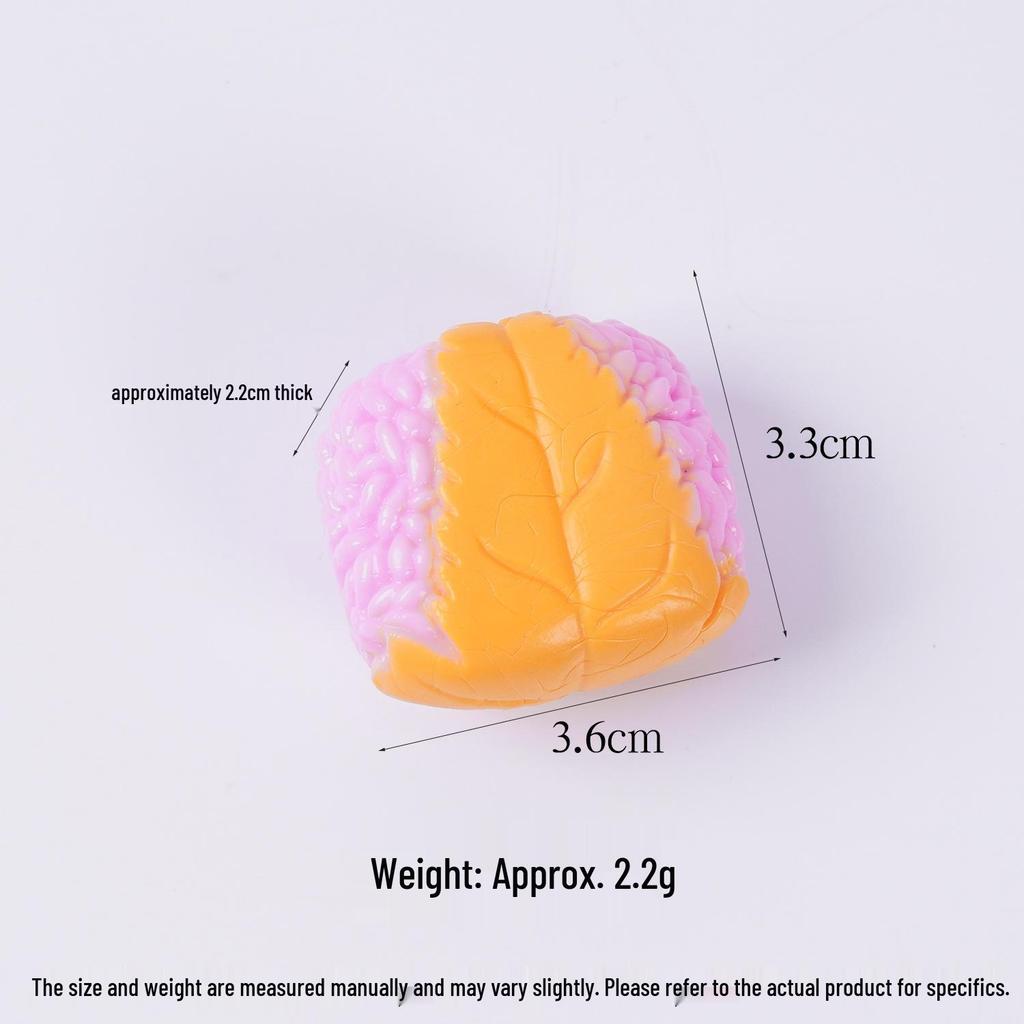 PVC Sushi Onigiri Keychain: Japanese Cuisine Nori-Wrapped Rice Bag Charm