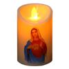 Jesus Christ Candles Lamp LED Tealight Romantic Pillar Light Battery Operated Creative Flameless Electronic Candle candles home
