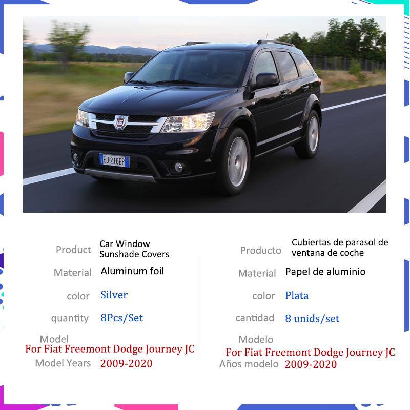 Volle Abdeckungen Sonnenschirme Für Fiat Freemont Dodge Journey JC 2009 ~ Auto Zubehör Sonnenschutz Windschutzscheiben Seitenfenster Visier
