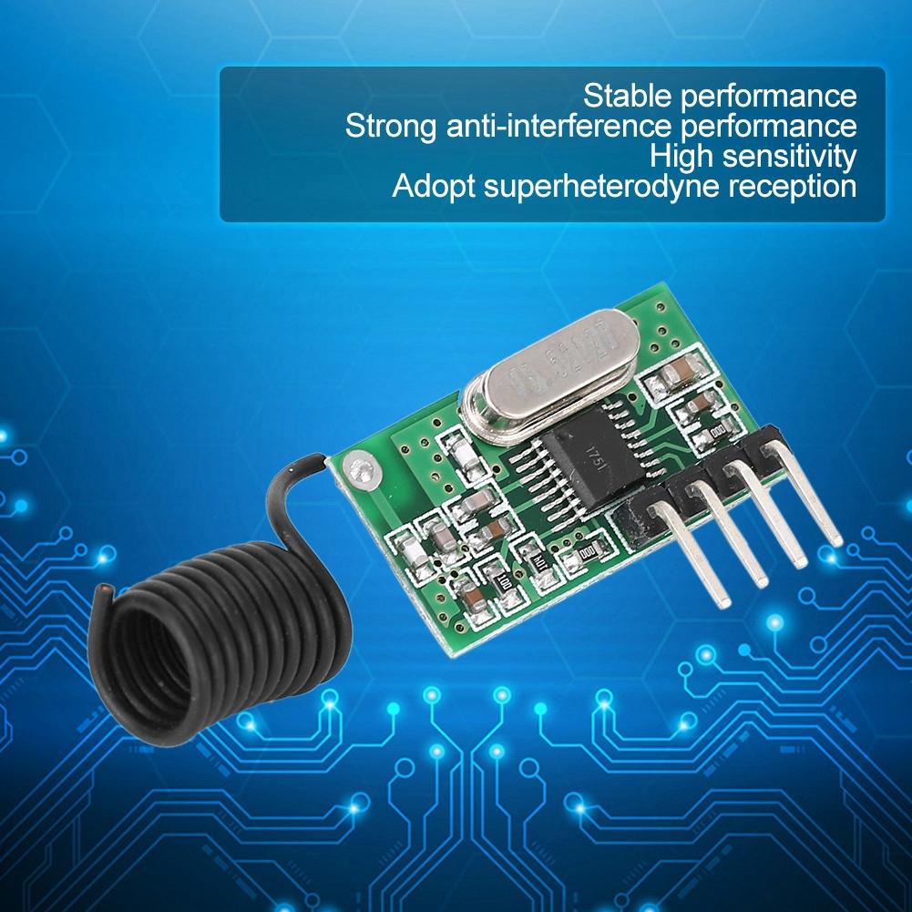 CJR500 433mhz RF Superheterodyne Receiving Module Wireless Receiver DC5V