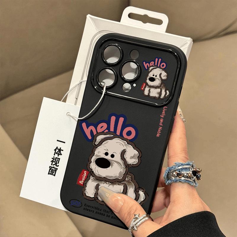 

iPhone 15 Pro Max/16 Puppy Hello Case - Niche Protective Cover 11