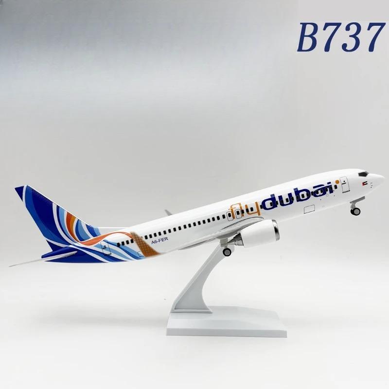 30cm Scale 1/250 Dubai Airways B737 Plane Model Toy with Landing Gear Display for Collection Display