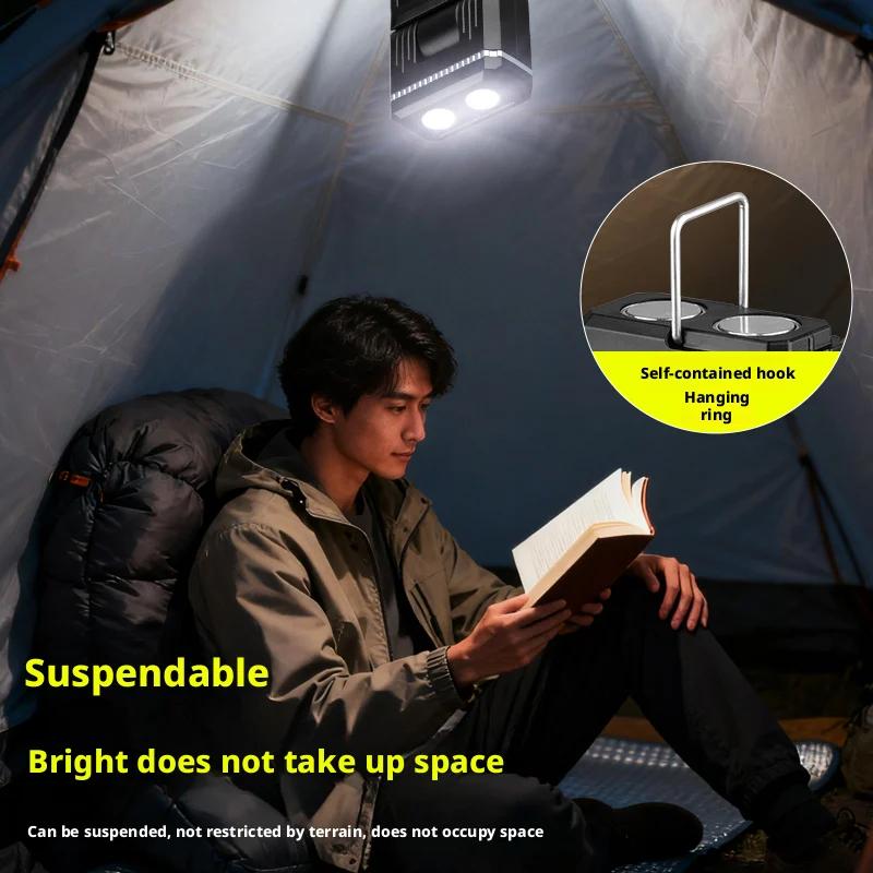 LED Magnetic Work Light Retractable 180° Rotatable Multi-Functional Flashlight for Outdoor Camping Inspection